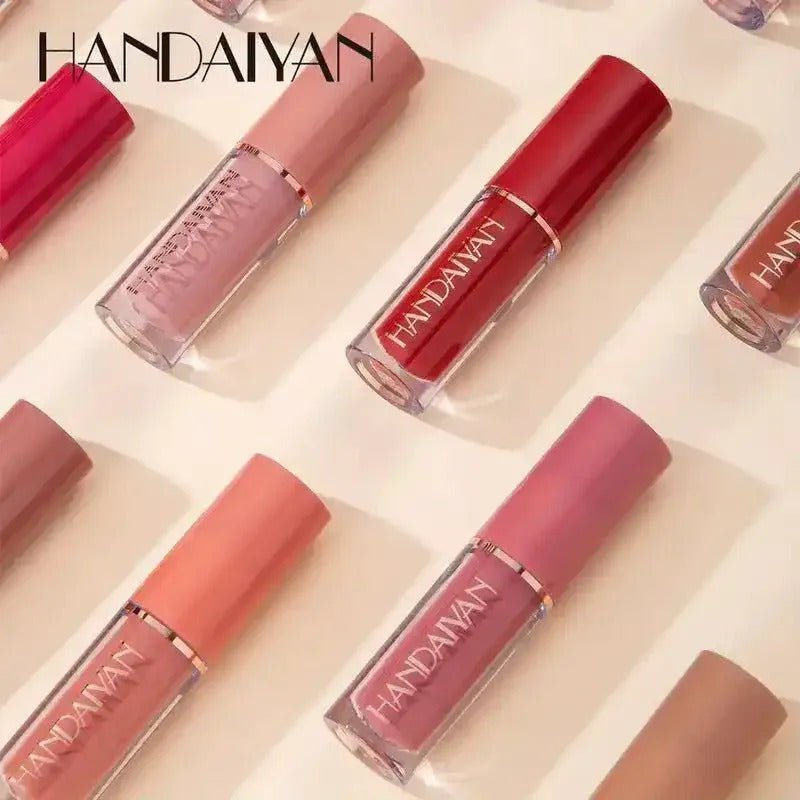12 Colors Handaiyan Velvet Matte Liquid Lipstick Set - GoDifferent