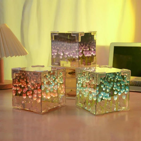 BloomShine ™ (DIY) Decorative Tulip Mirror Lamp - GoDifferent