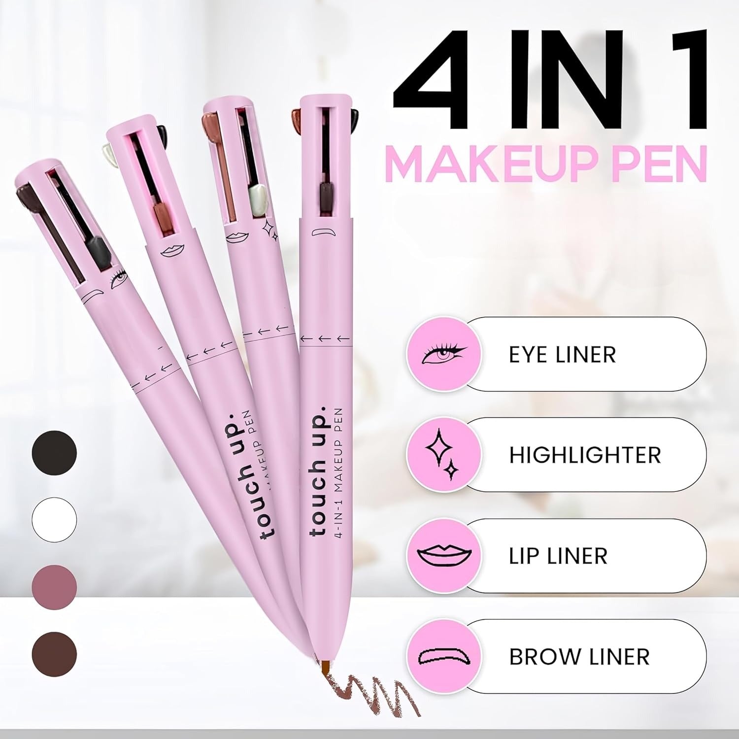 Korean 4 - in - 1 Multifunctional Makeup Pen - GoDifferent
