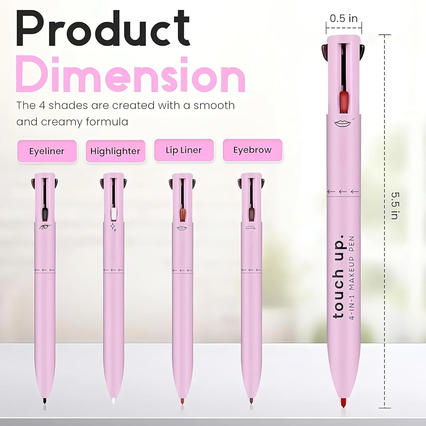 Korean 4 - in - 1 Multifunctional Makeup Pen - GoDifferent
